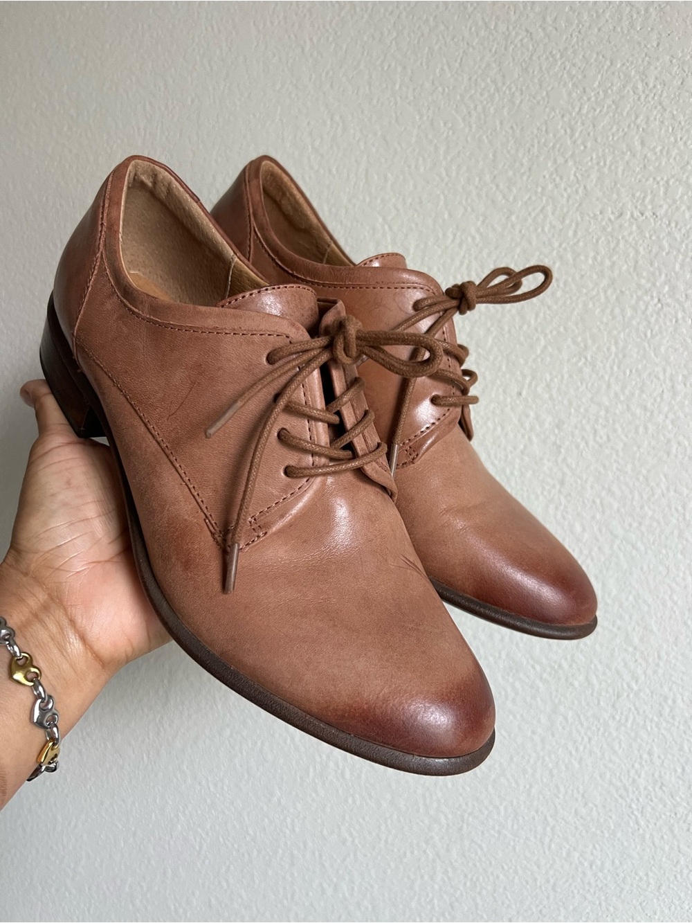 SOFFT Leather Cognac Dress Shoes